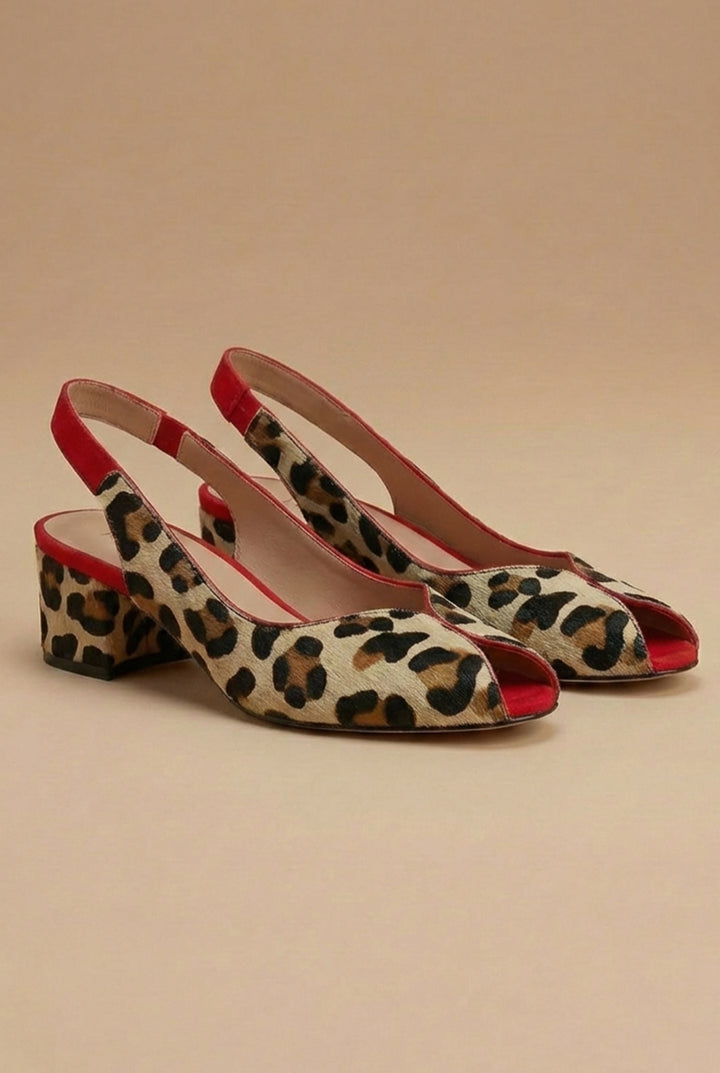 Mildred™ | Bold Leopard Pattern Everyday Heels