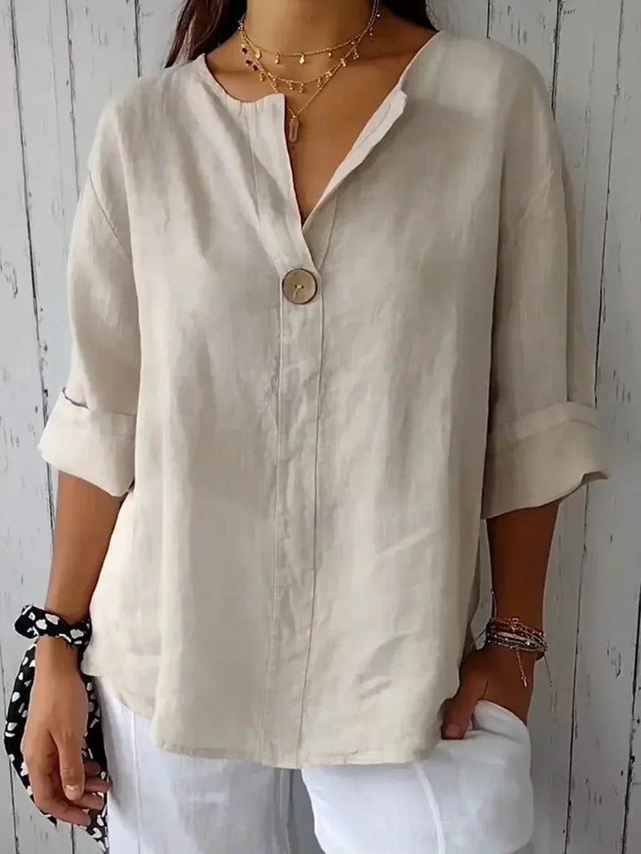 Maxine™ | Effortless Relaxed Button Blouse