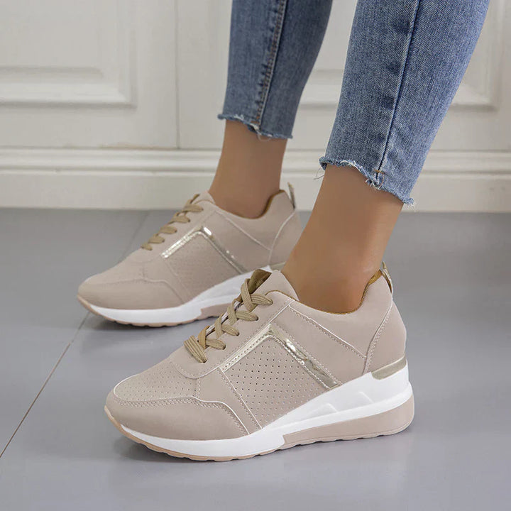Loren | Cushioned Wedge Sneakers