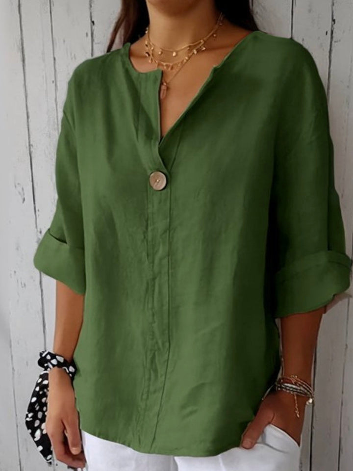 Maxine™ | Effortless Relaxed Button Blouse