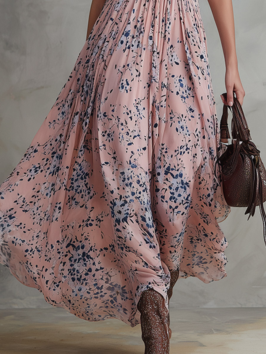 Odessa™ | Flowing Summer Print Maxi Dress