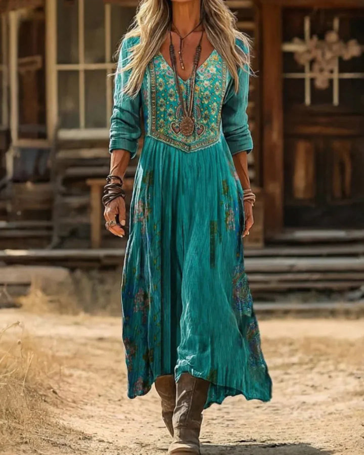 Heidi™ | Elegant Embroidered Maxi Dress