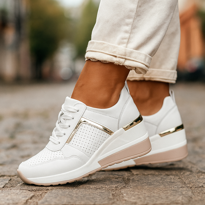 Loren | Cushioned Wedge Sneakers