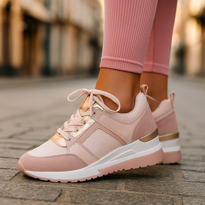 Loren | Cushioned Wedge Sneakers