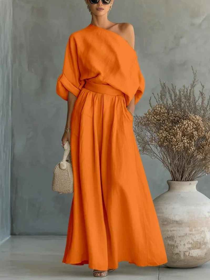 Debra™ | Chic One Shoulder Matching Set