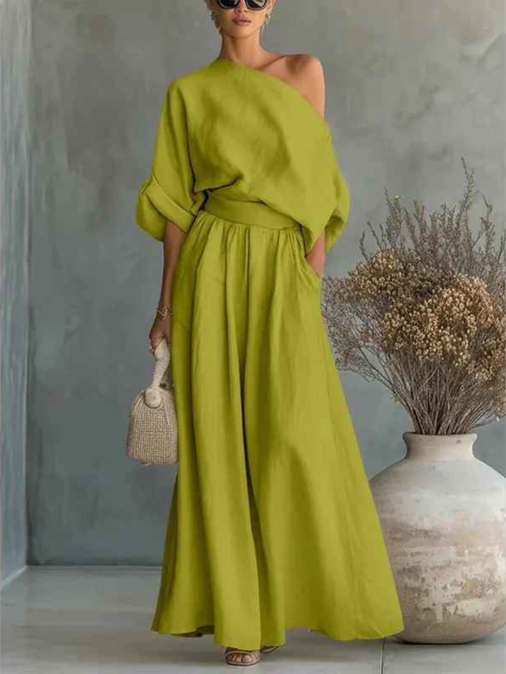 Debra™ | Chic One Shoulder Matching Set