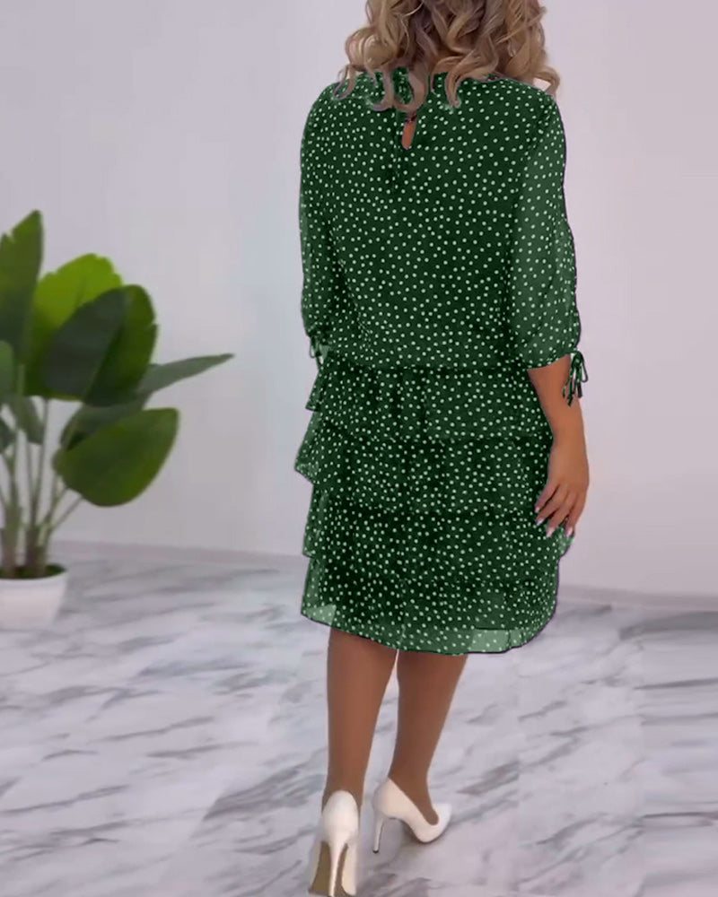 Tilly | Polka Dot Layered Dress