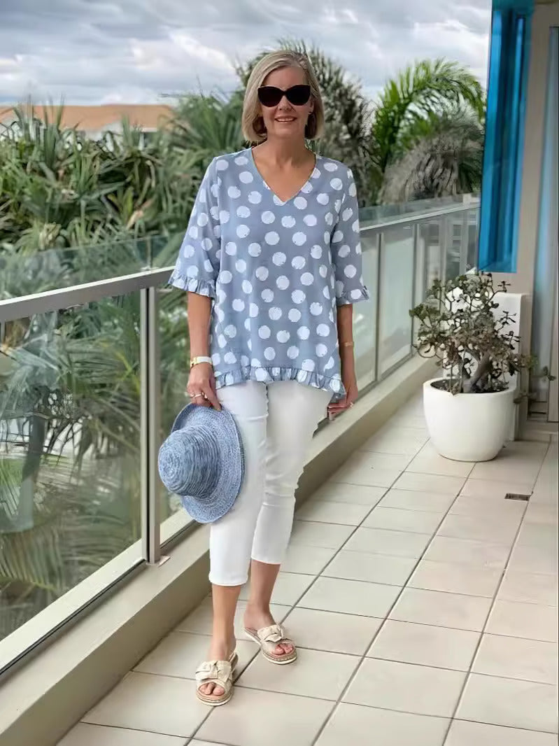 Margo | Vintage Printed Top