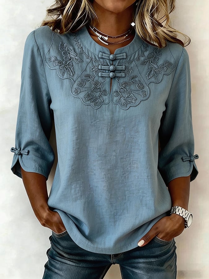 Lacey™ | Vintage Style Floral Shirt