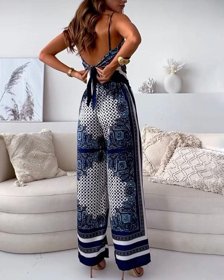 Esther™| Soft Patterned Wide-Leg Set