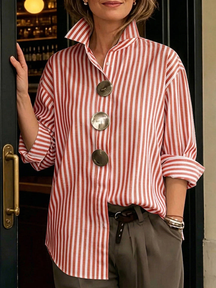 Taylor™ | Striped Statement Button Shirt