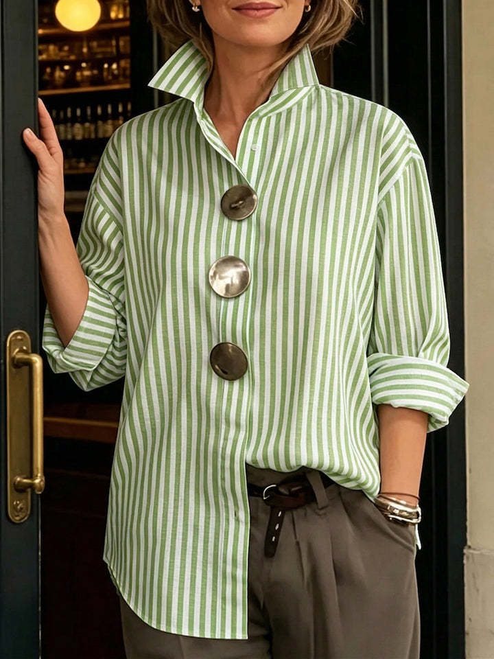 Taylor™ | Striped Statement Button Shirt