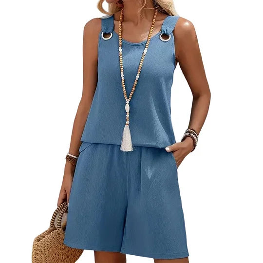 Gail™ | Loose Sleeveless 2-piece Set