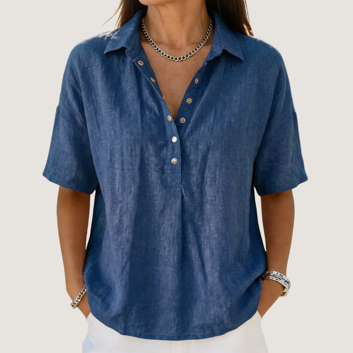Willow | Collared Button Blouse