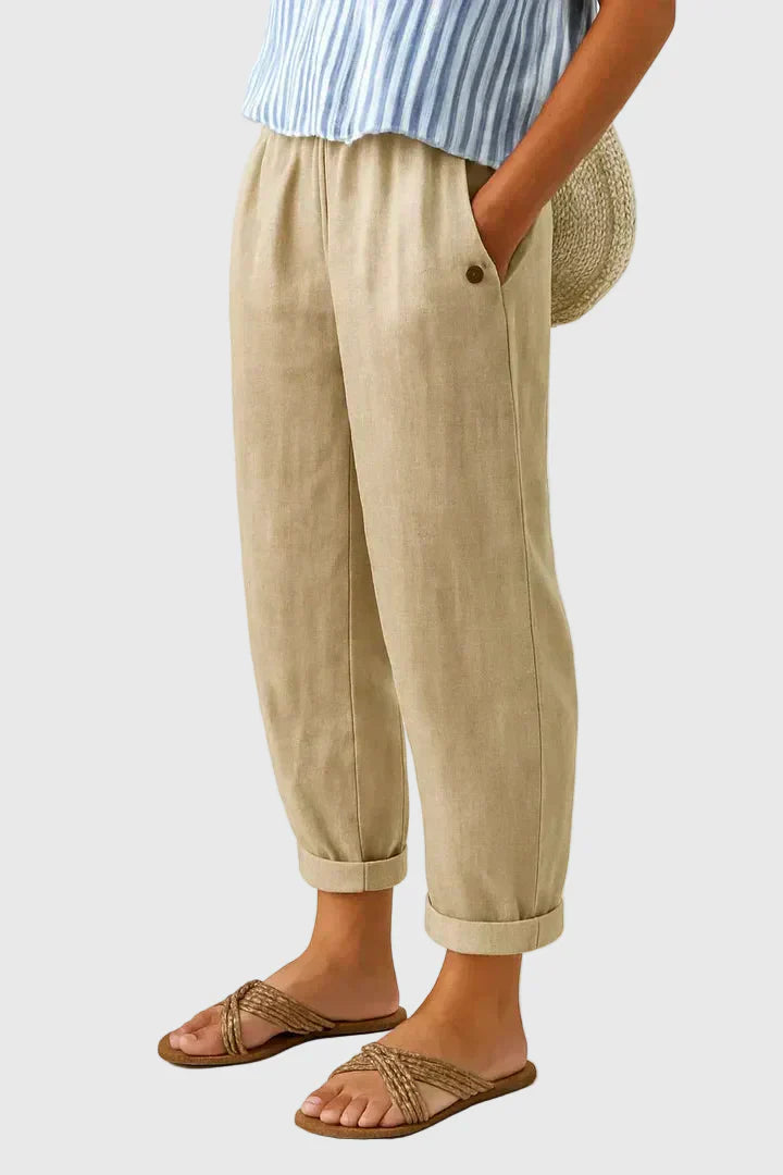 Marilyn | Timeless Linen-Cotton Trousers
