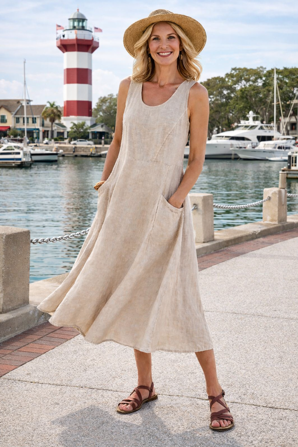 Shirley™ | Effortless Relaxed Pocket Midi Dress