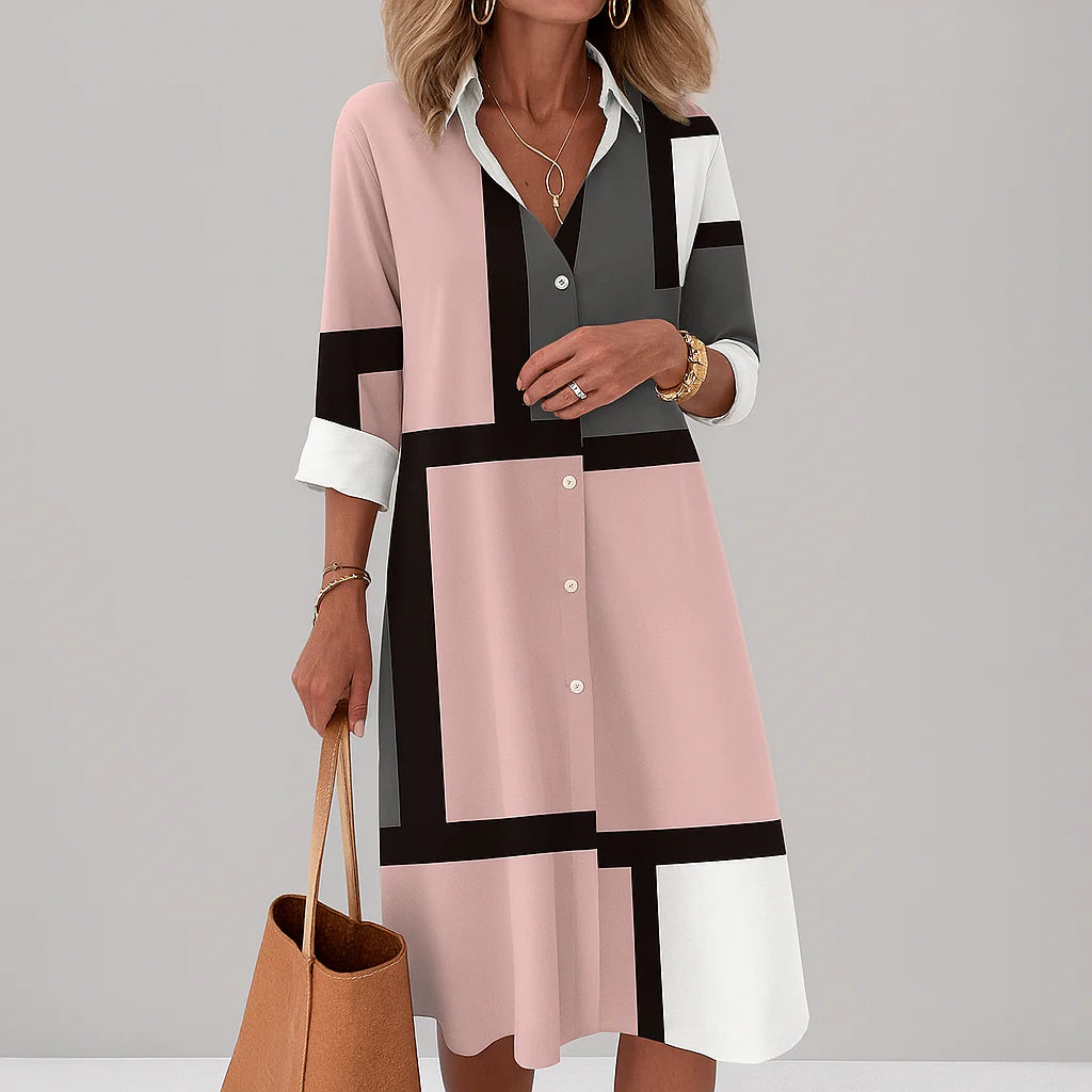Dottie™ | Modern Geometric Casual Dress