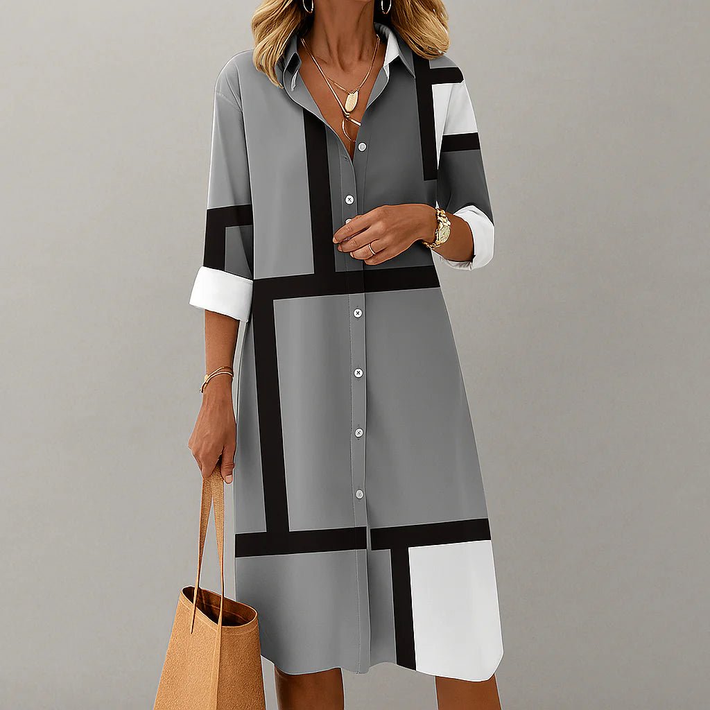 Dottie™ | Modern Geometric Casual Dress