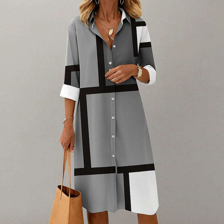 Dottie™ | Modern Geometric Casual Dress