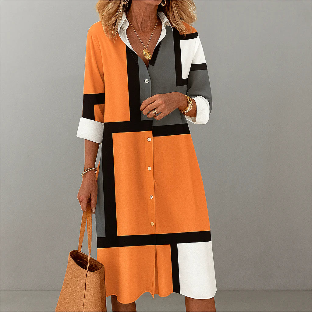 Dottie™ | Modern Geometric Casual Dress