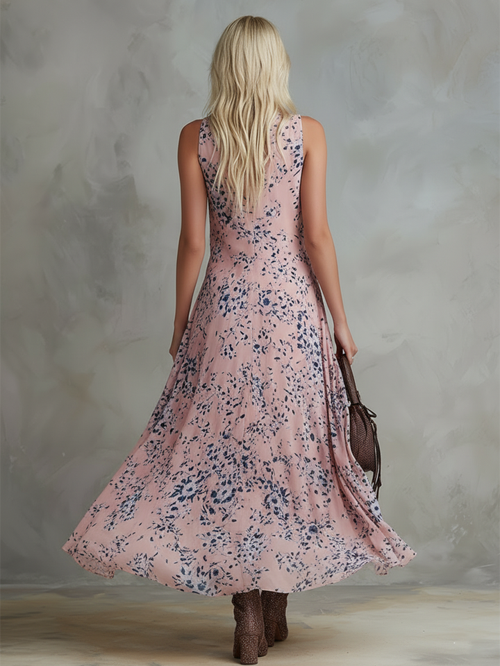 Odessa™ | Flowing Summer Print Maxi Dress