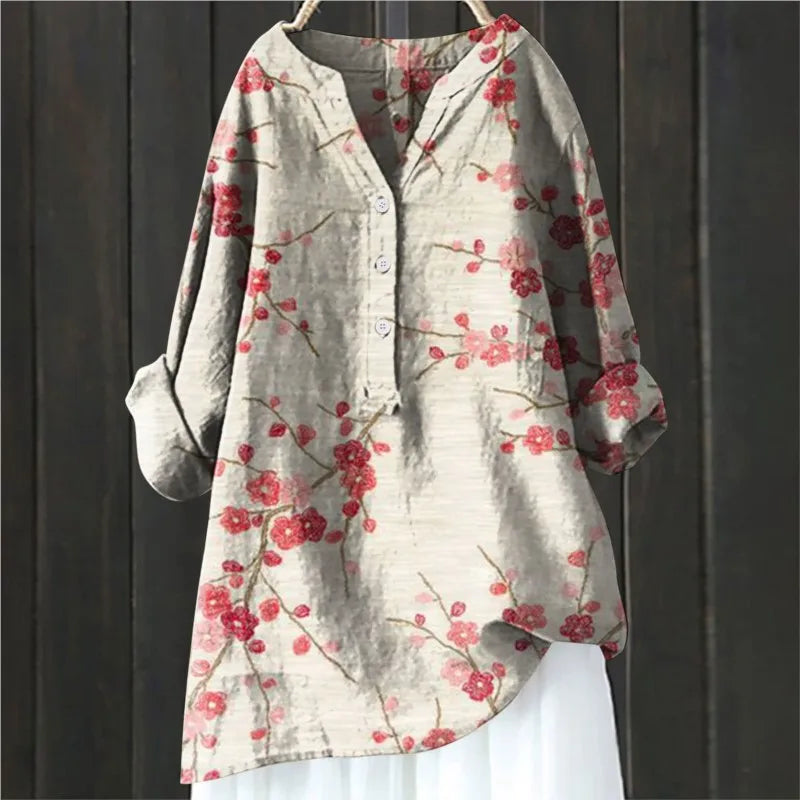 Angie | Casual Floral Blouse