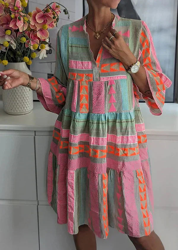 Wanda™ | Relaxed Fit Printed Tiered Summer Dress