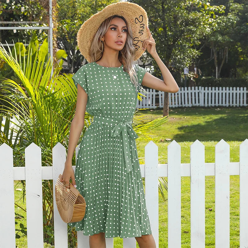 Beth | Polka Bloom Dress