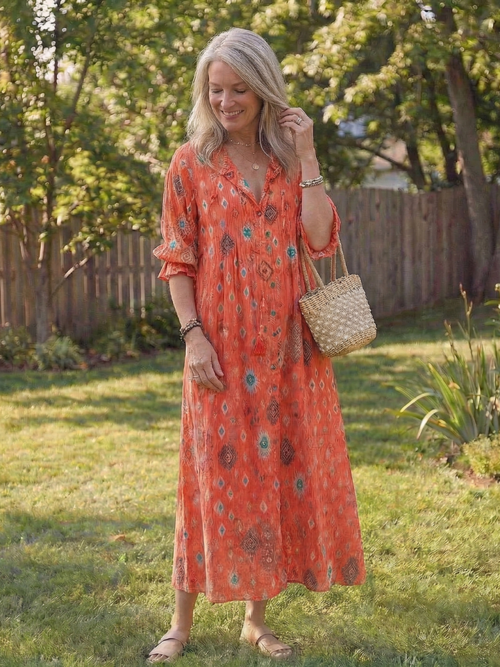 Serena™ | Effortless Boho Floral Maxi Dress