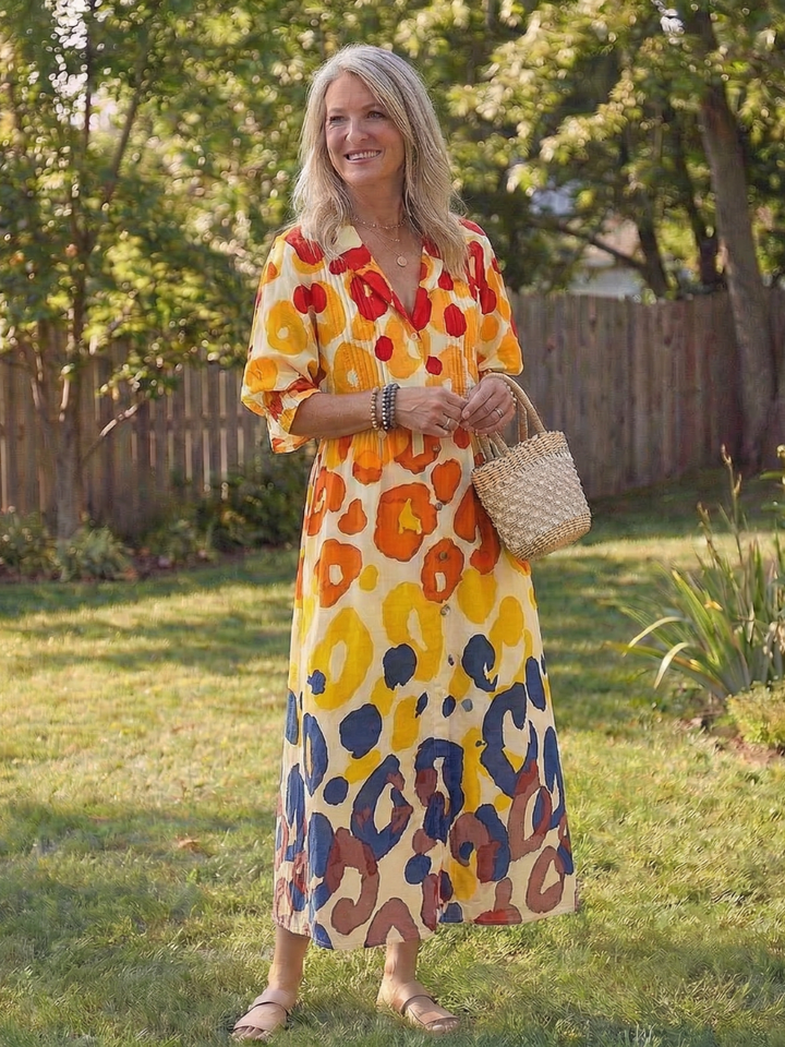 Serena™ | Effortless Boho Floral Maxi Dress
