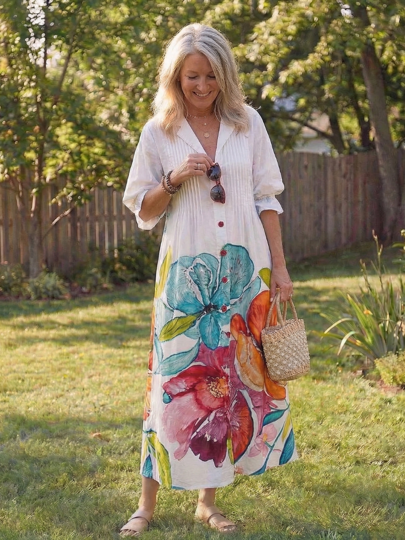 Serena™ | Effortless Boho Floral Maxi Dress