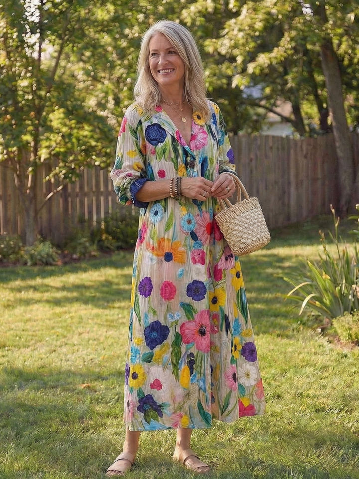 Serena™ | Effortless Boho Floral Maxi Dress
