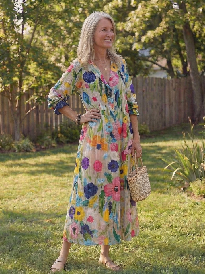 Serena™ | Effortless Boho Floral Maxi Dress