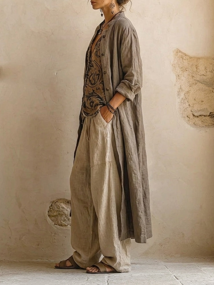 Arielle™ | Relaxed Premium Cotton Linen Summer Set