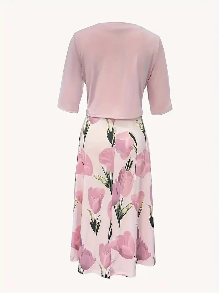 Cindy™ | Chic Floral Two Piece Matching Set