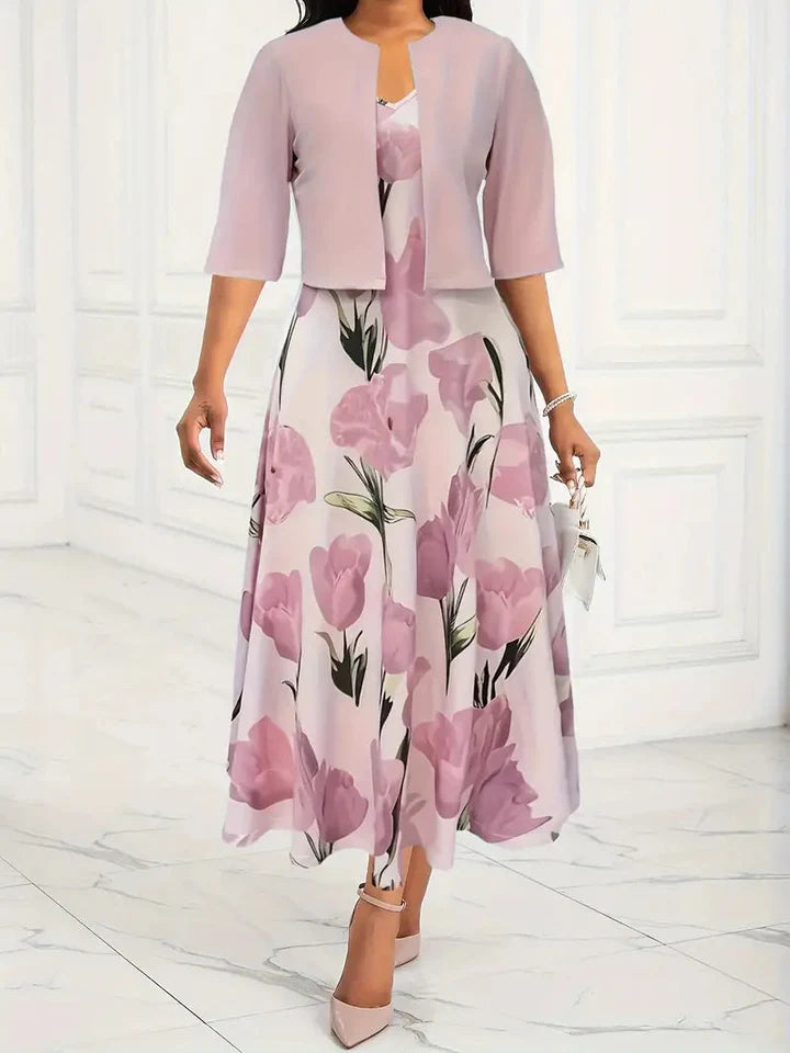 Cindy™ | Chic Floral Two Piece Matching Set
