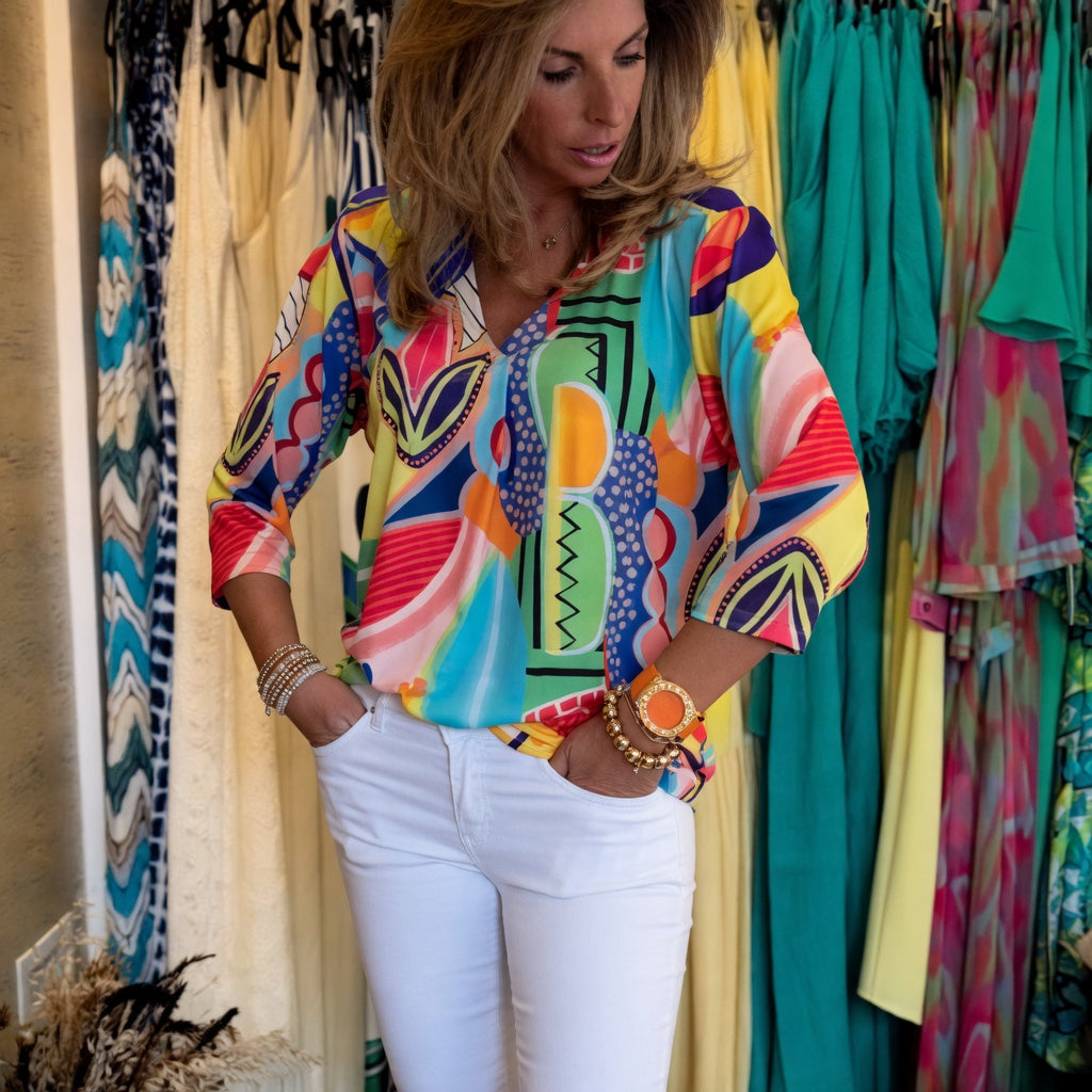 Lovie™ | Chic Relaxed Fit Women’s Blouse